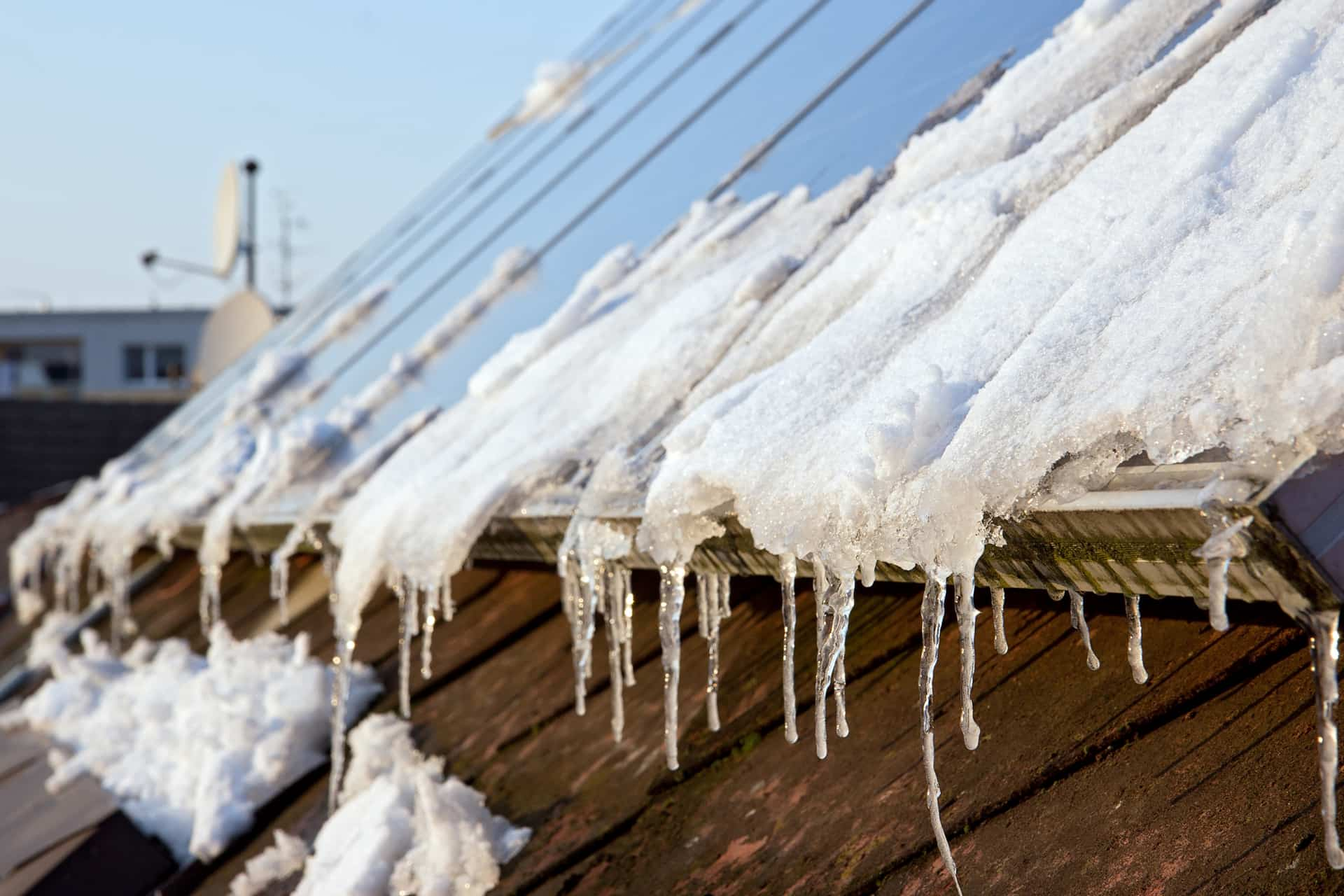 winter solar panels